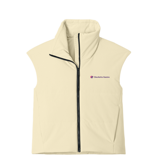 MiiR Women's Sashiko Stretch Puffy Vest — Alabaster